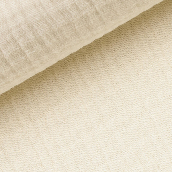 1/2 metro de Tela de Algodón Doble Gasa Marfil beige **Llega el 15 de octubre**
