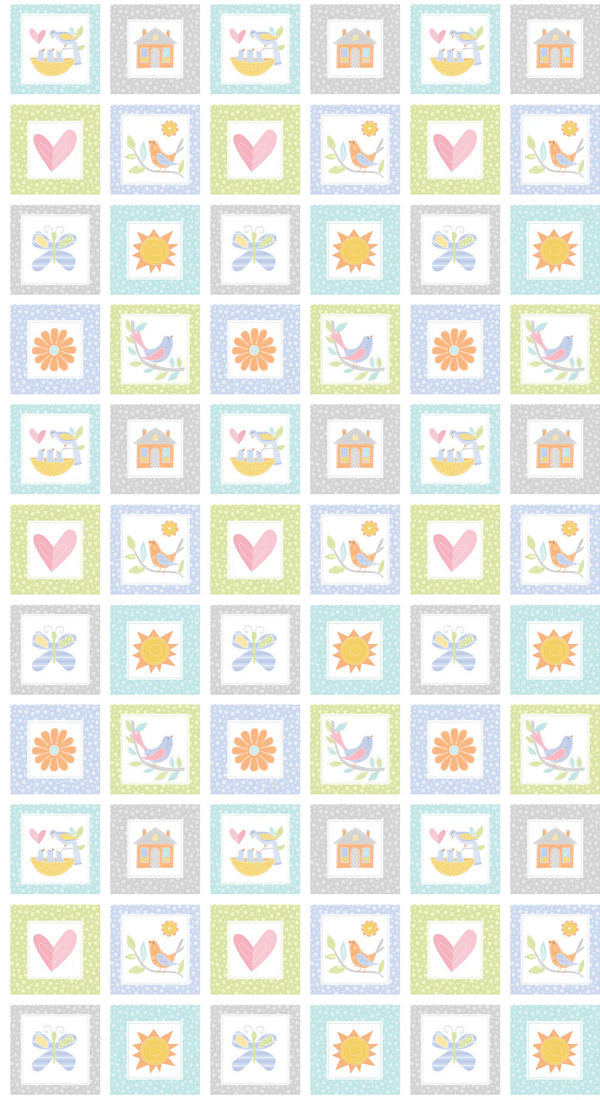 Panel Cuadritos de un Corazón Contento 60 x 110 cm **llega el 19 nov**