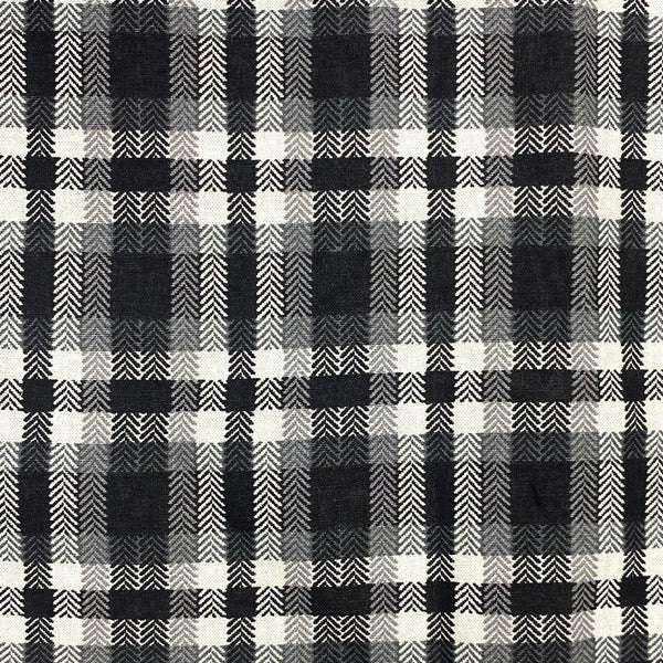 Tela de Algodón Mascota Plaid blanco y negro *Llega el 19 de nov**