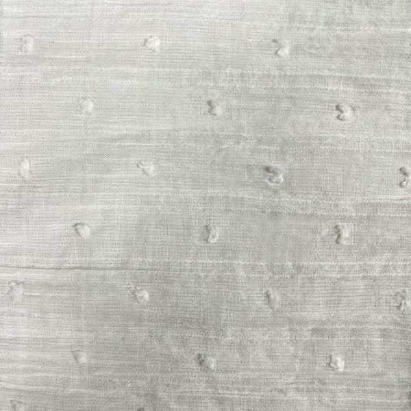 1/2 metro de Algodón Dobby Crepe con Textura Marfil Blanco antiguo 130 cm