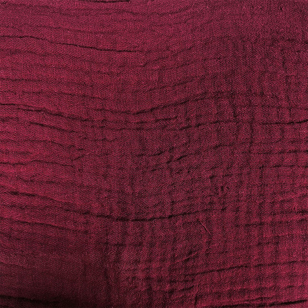 1/2 metro de Tela de Algodón Doble Gasa Vino **Llega el 19 nov**