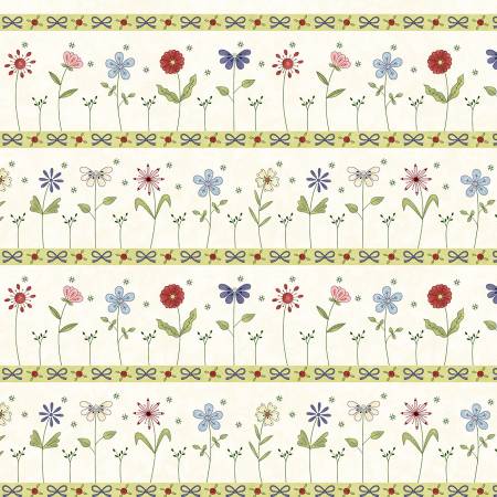 1/2 metro Borde floral Un bolsillo lleno de ramilletes Gail Pan **llega el 15 de julio**