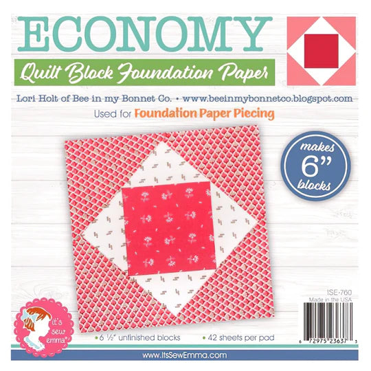 42 Hojas de Papeles de Fundación Bloques Economy Lori Holt