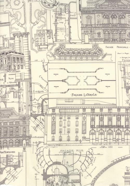 Panel Mis Collages Favoritos PLanos de Arquitectura de Moda 60 x 110 cm