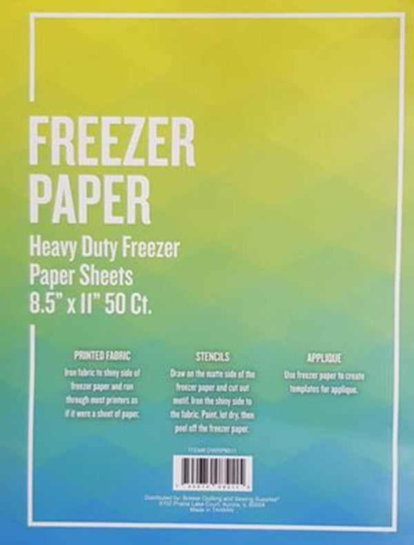 Una Hoja de Papel Freezer, 8.5 x 11 Pulgadas Blanco - Central and Main