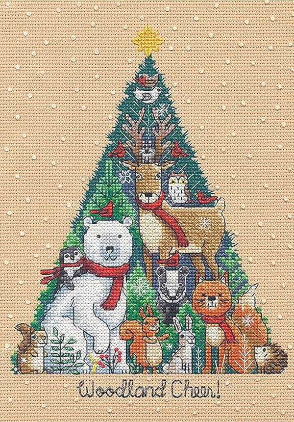 Kit de punto de cruz 18 pt Felicidad en el Bosque Dimensions Petite