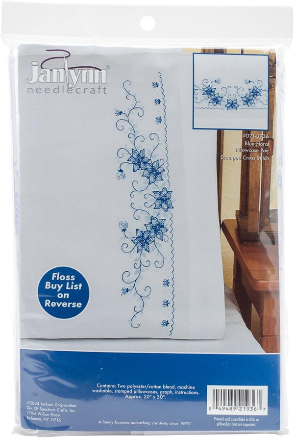 Kit para Dos Fundas de Almohada Bordadas Placer Floral