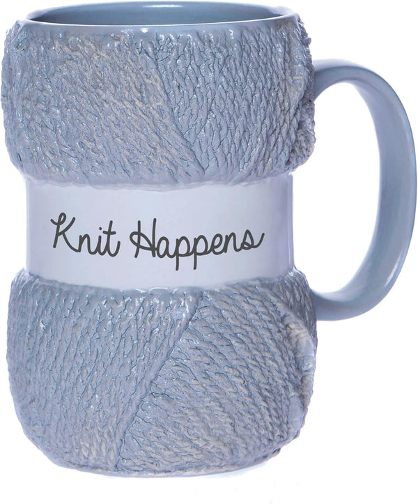 Taza de Cerámica Bola de Estambre Azul Celeste * Llega el 31 de octubre*