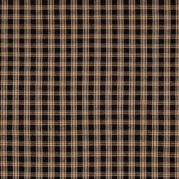 1/2 metro de Homespun mascota doble negro beige telar de algodón
