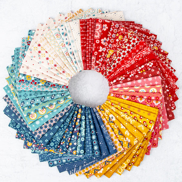Charm pack Americana de Lori Holt 42 piezas de 12.5 cm