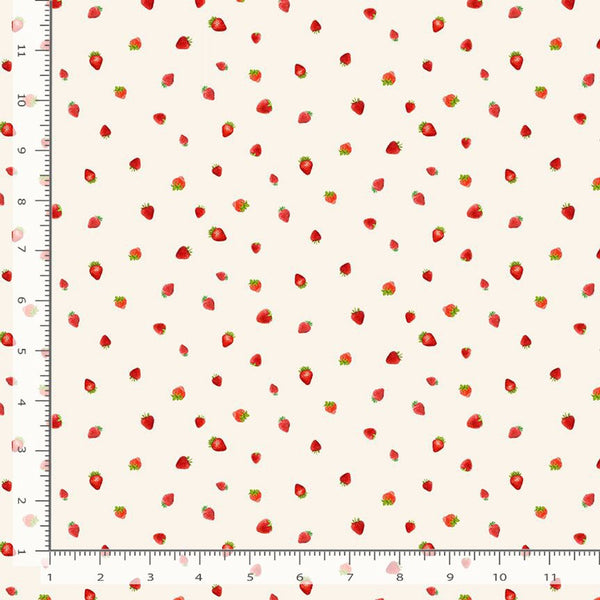 1/2 metro Mini Fresas sobre Crema Muy Dulce **llega el 15 de julio**