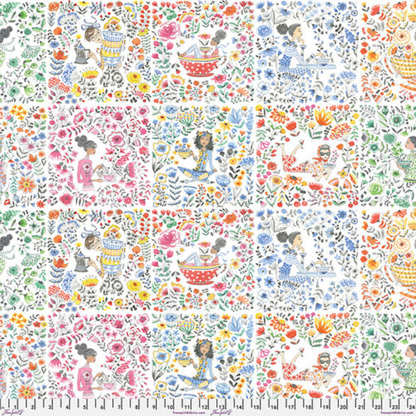 1/2 metro de Cuadros de Mujeres y Flores Infusionadas de Ann Keegan