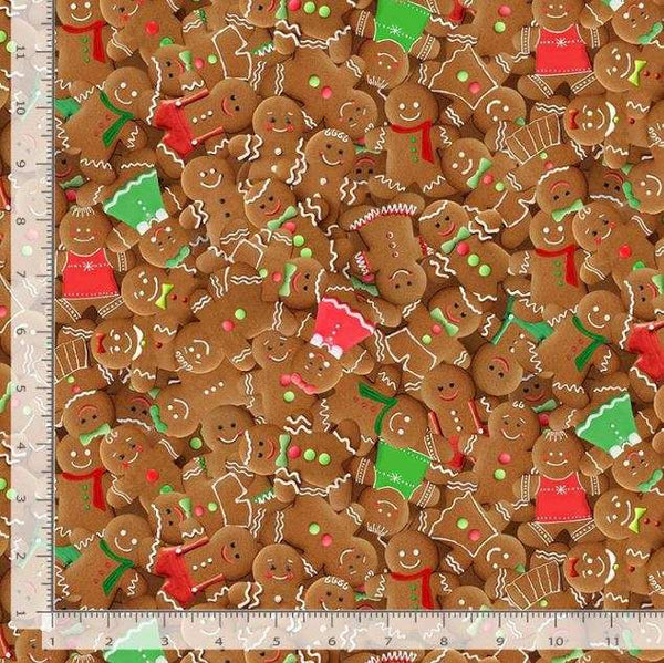 1/2 metro de Galletas de Jengibre navideñas cafés