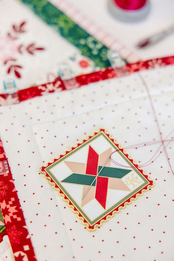 Guardagujas Kimberbell Feliz Navidad de Quilt