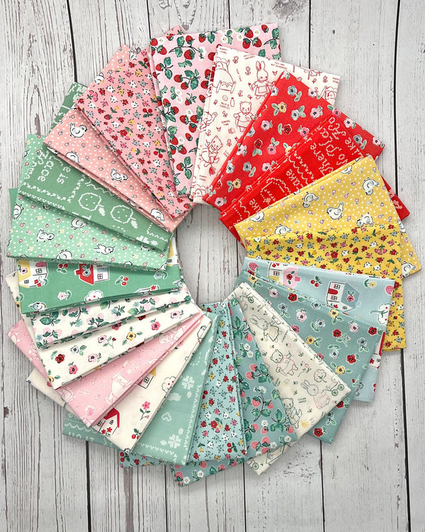 21 FQ Hogar Dulce Hogar Poppie Cotton 18 piezas de 45 x 55 cm un total de 5.25 yardas **Llega el 13 de julio**