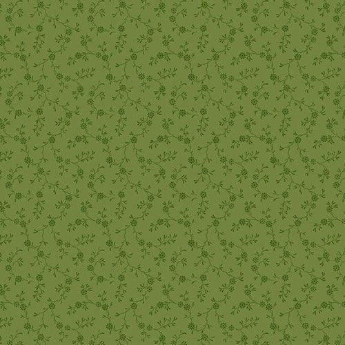 1/2 metro de tela de algodón Viñas verde salvia Compañeras de Paula