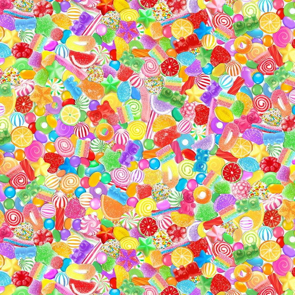 1/2 metro de Multitud de dulces multicolores Sugar Rush