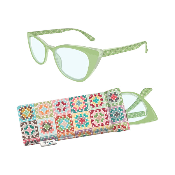 Lentes de Lectura Stitchy Readers Vintage - Lori Holt - +2.00 - Con Estuche - Llegan el 31 de octubre