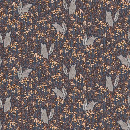 1/2 metro Tela de algodón Lobos Aullando a la Medianoche Dear Stella **Llega el 15 dic**