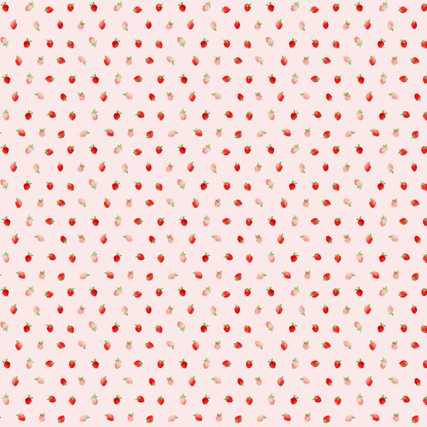 1/2 metro Mini Fresas sobre rosa Muy Dulce **llega el 15 de julio**