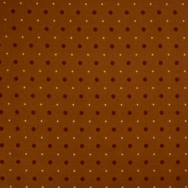 1/2 metro de tela de algodón Puntos vino y marfil sobre café Cerezas cubiertas de Chocolate **llega el 15 de diciembre**