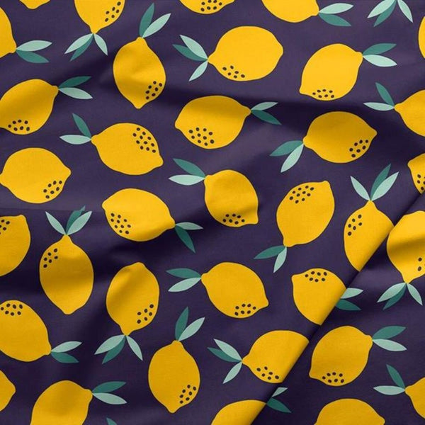 1/2 metro de Limones amarillos sobre azul marino *Llega el 28 de junio**