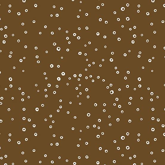1/2 metro de Café chocolate con puntos blancos Andover