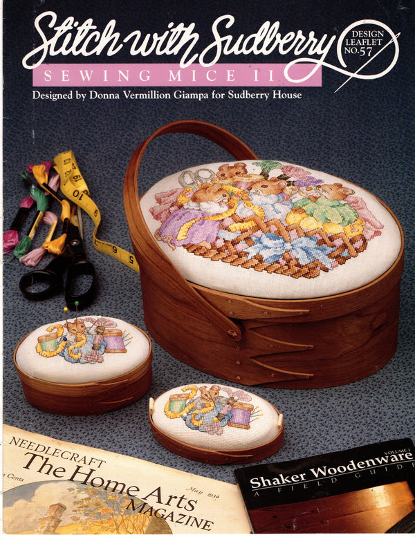 Kit de bordado con alfiletero de madera Bordando con Ratoncitos Sudberry *Unico*