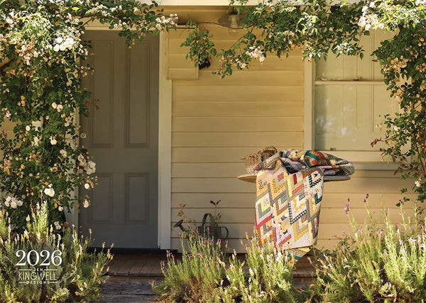Calendario 2026 con Patrones de Quilts y Recetas de Cocina Jen Kingwell