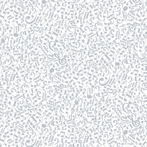 1/2 metro de Mini notas musicales blanco sobre blanco Henry Glass **llega el 15 de julio**