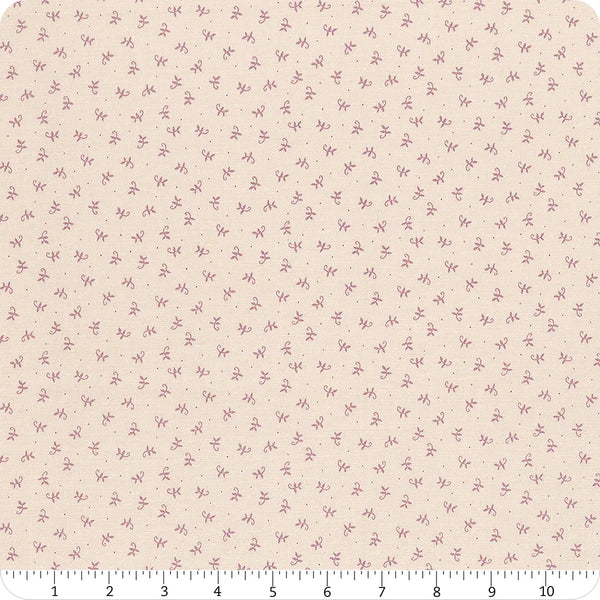 1/2 metro Mini Ramitas Calidez Lavanda sobre beige Retazos & Abundancia Lori Holt