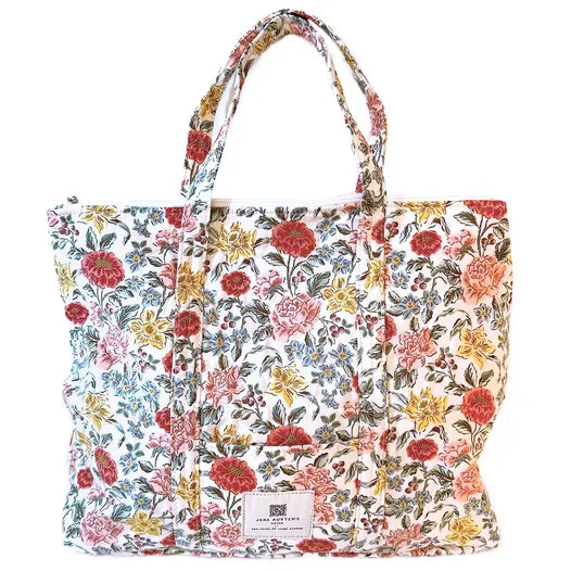 Bolsa Acolchada con tela de Jane Austen