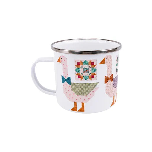 Taza de Peltre con Gansos Tiempos más Gentiles de Lori Holt