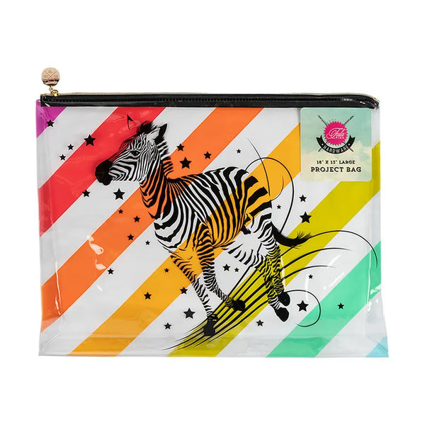 Bolsa de Vinyl para Proyectos Entre las Rayas de Tula Pink  33 x 46 cm